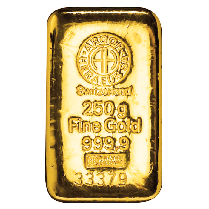 250 g Goldbarren - Diverse