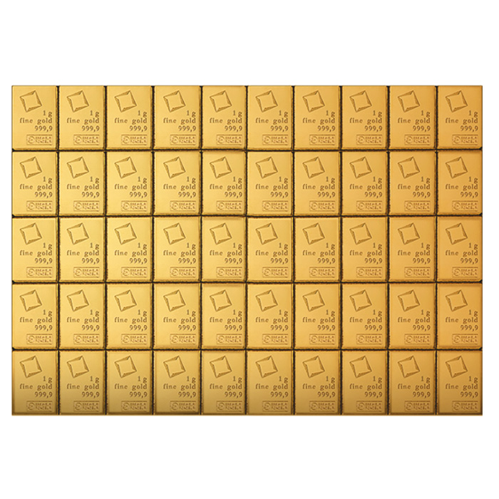 50 g Gold Tafelbarren