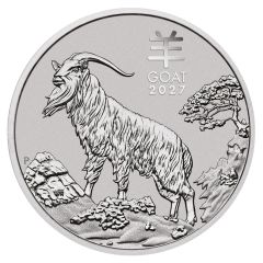 Foto der Münze: 1 Unze Platin Lunar III - Ziege 2027 1 Unze Art.-Nr. PlatinmuenzeAustrLunarIII1UnzeZiege2027
