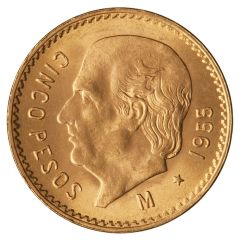 5 Pesos Gold - Mexiko Hidalgo