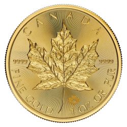 Foto der M&uuml;nze: 1 Unze Gold - Maple Leaf 1 Unze Art.-Nr. GoldmuenzeMapleLeaf1Unze