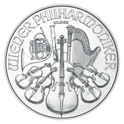 Foto der M&uuml;nze: 1 Unze Silber - Philharmoniker 1 Unze Art.-Nr. SilbermuenzePhilharmoniker1Unze