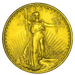20 USD Gold - Statue