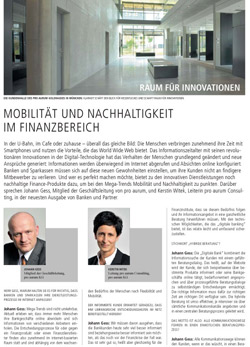 Mobilität und Nachhaltigkeit im Finanzbereich