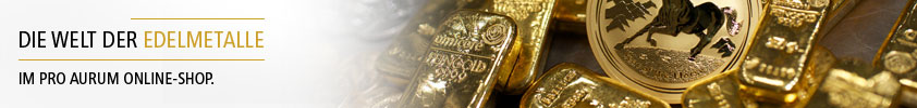 Gold kaufen im Edelmetall-Onlineshop proaurum.de