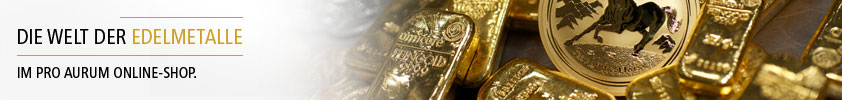 Onlineshop für Goldbarren und Goldmünzen - proaurum