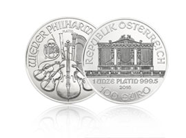 Philharmoniker Platin Münze