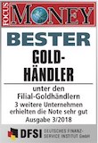 FOCUS MONEY Siegel: Bester Goldhändler